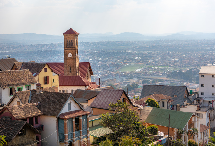 Vue sur la ville d'Antananarivo, Madagascar