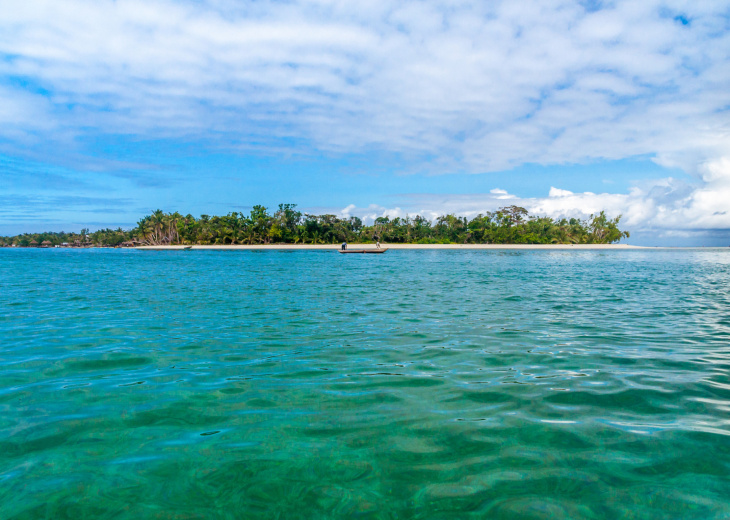 Vue sur l'île de Saint-Marie, Madagascar